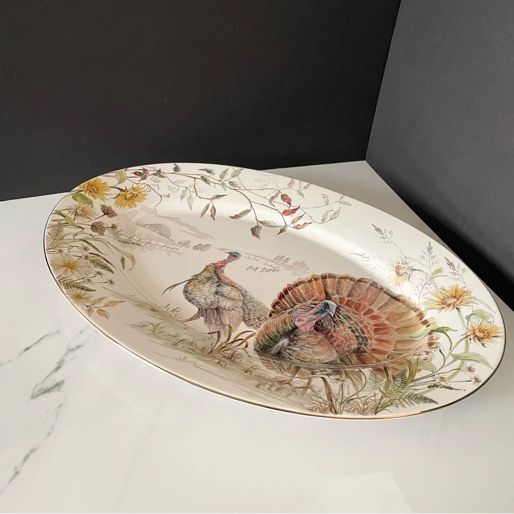 Bedford Harvest Turkey Serving Platter by Pottery Barn